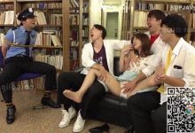 GIF剧情图解3出处，深夜图书馆，学校男保安撞见了一件难忘的事情-解解图解